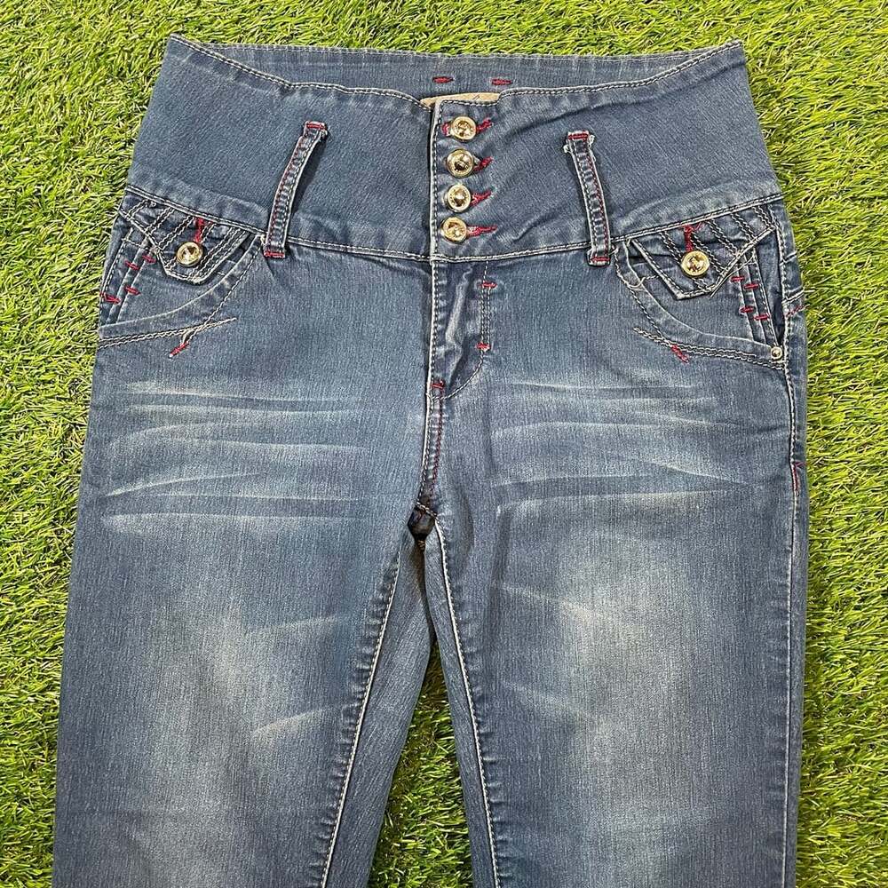 Vinizbena High Waist Skinny Jeans Size 7 Blue Denim